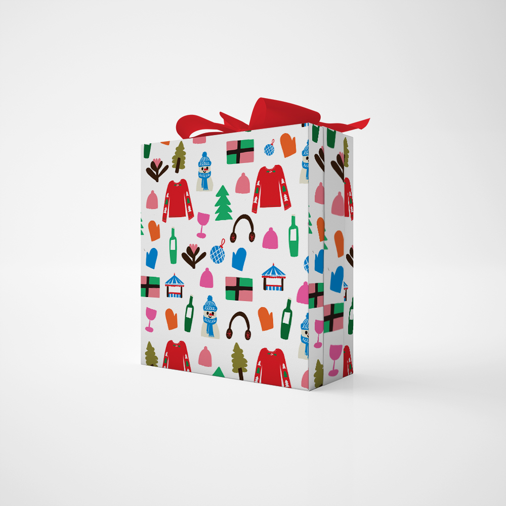gift-wrap- watercolour label packaging fruity